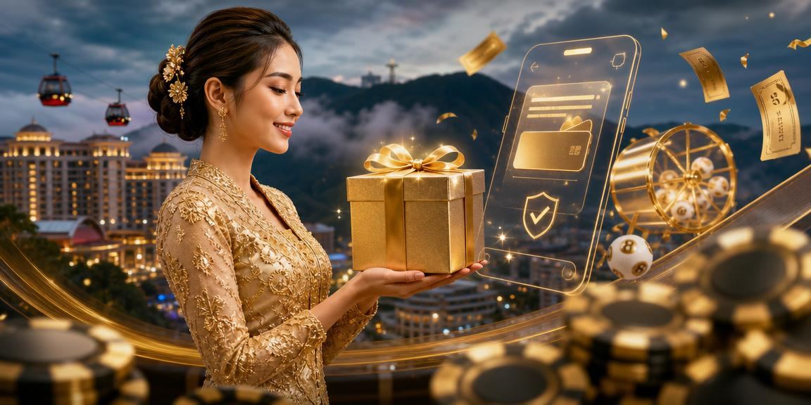 Suasana loteri di Genting Highlands dengan pakaian kebaya yang menggambarkan hiburan bertanggungjawab