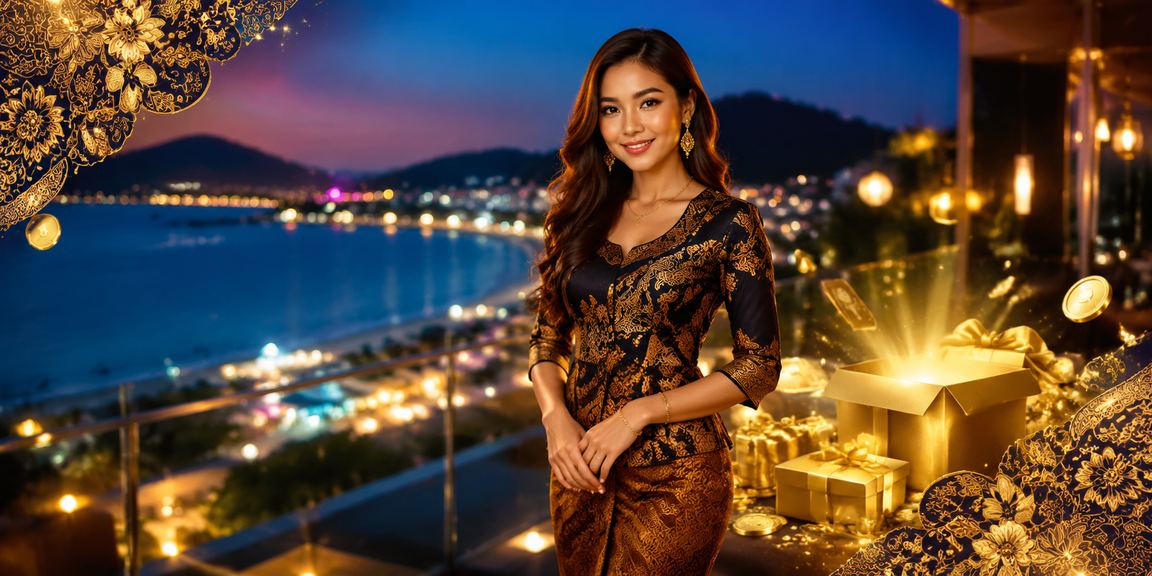 Proses deposit di Langkawi dengan motif batik yang melambangkan pengurusan kewangan yang bijak