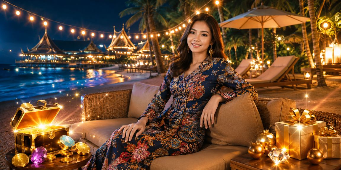 Suasana hiburan kasino Sarawak dengan motif batik tempatan yang menggambarkan pengalaman 775